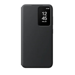 غطاء ذكي S24 محفظة باللون الأسود – حماية أنيقة مع حامل بطاقات